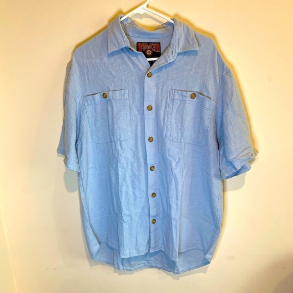 Duluth Trading Gauzy Cotton Blend Shirt Size Large - Picture 1 of 7